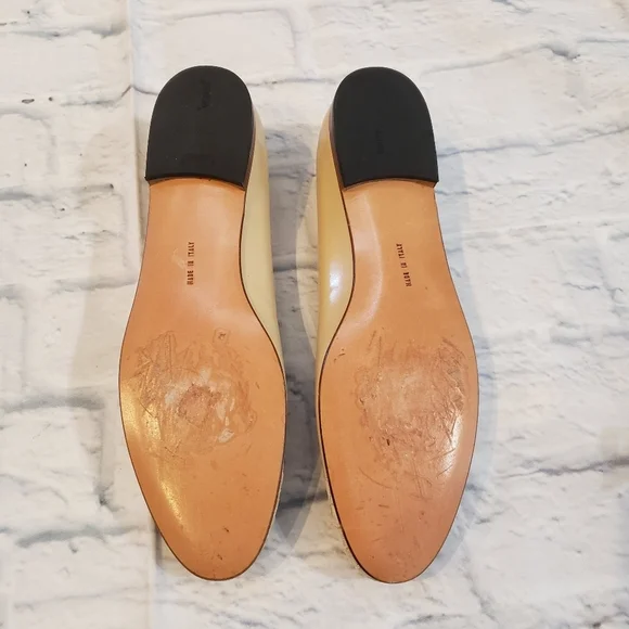 Salvatore Ferragamo Tan Leather & Suede Quilted Flats Women’s Size 8 2A - Picture 6 of 12